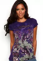 t shirt ed hardy 2012 style mujer purple fish,parfum ed hardy homme